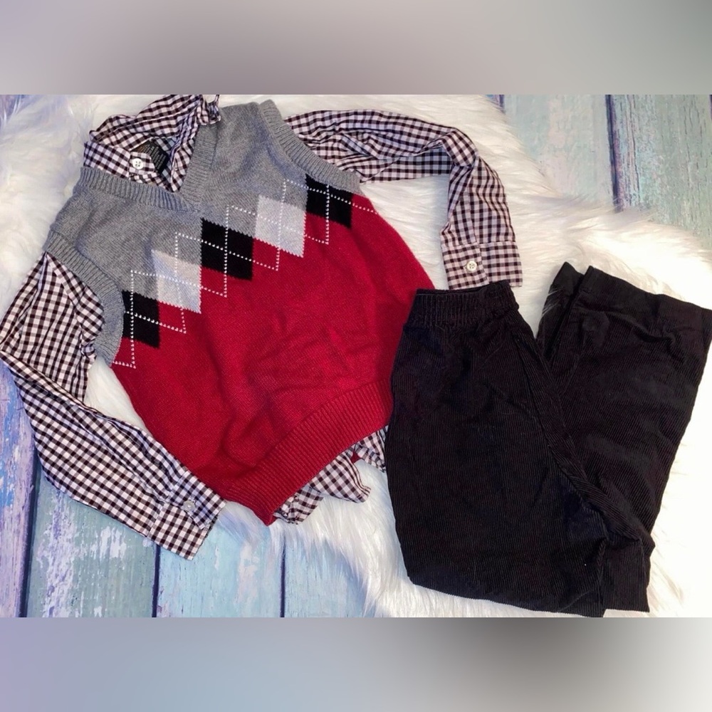 Dockers Boys Dressy Holiday 3 Piece set size 6